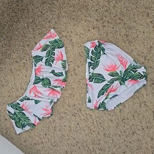 Girls floral swimsuit